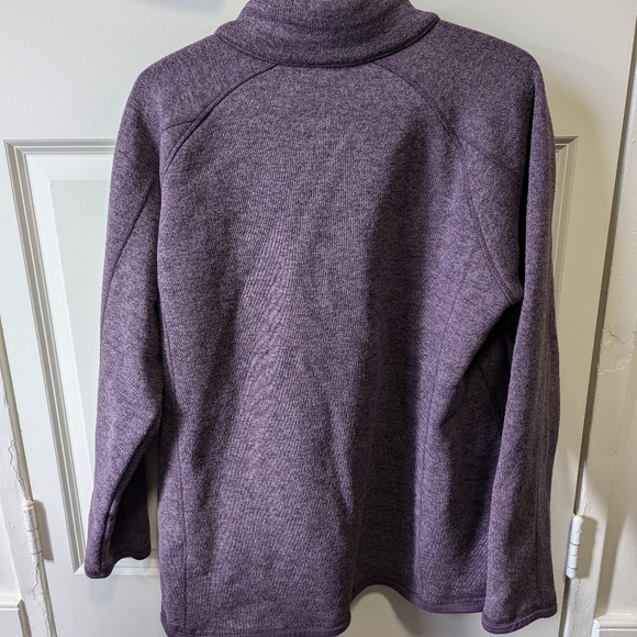 Women's XXL Purple Quarter Zip Sweater - Picture 2 of 2